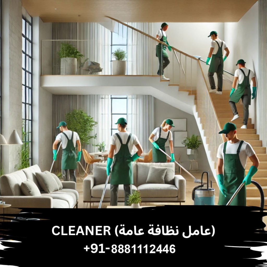 Indian Cleaner for Recruitment — عامل نظافة جاهز للعمل
